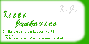 kitti jankovics business card